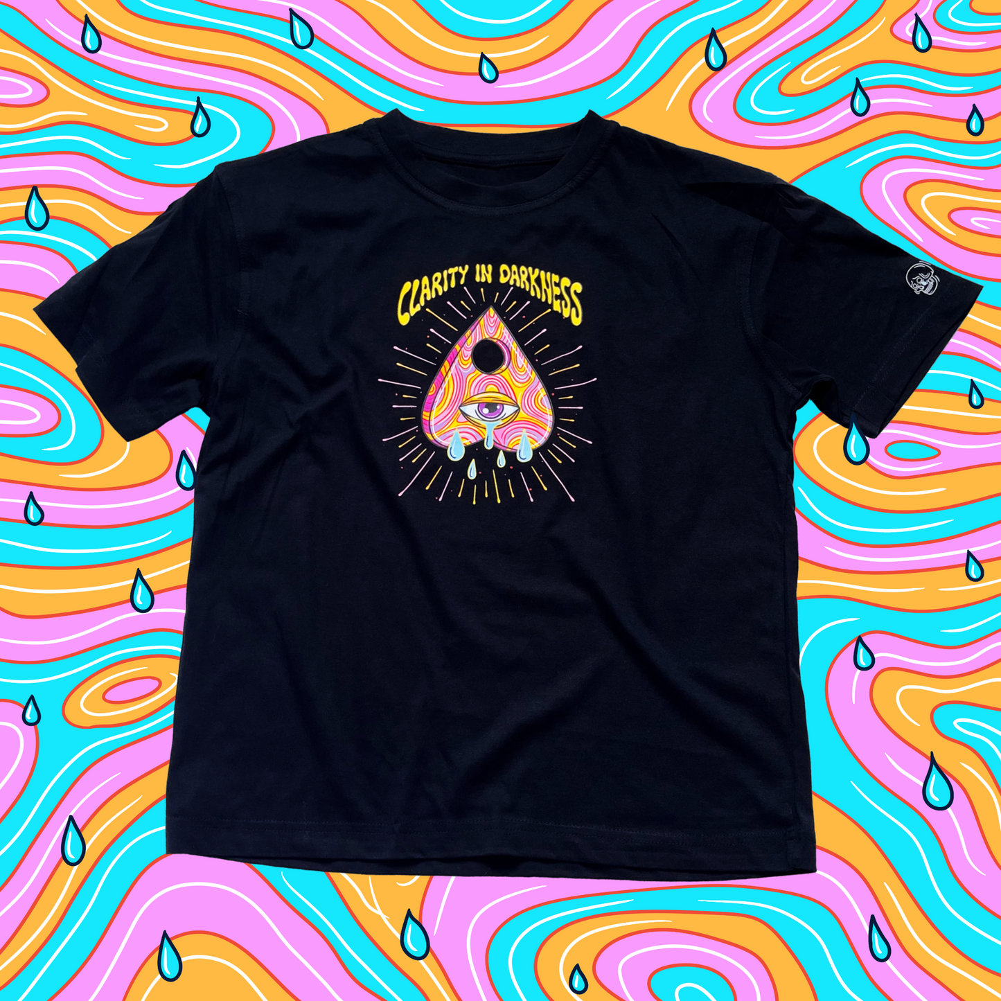 Clarity In Darkness Short Sleeve Black Tshirt