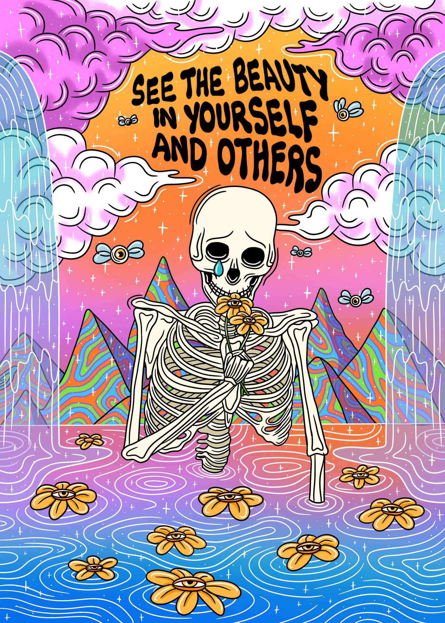See The Beauty Trippy Art Print Wall Poster