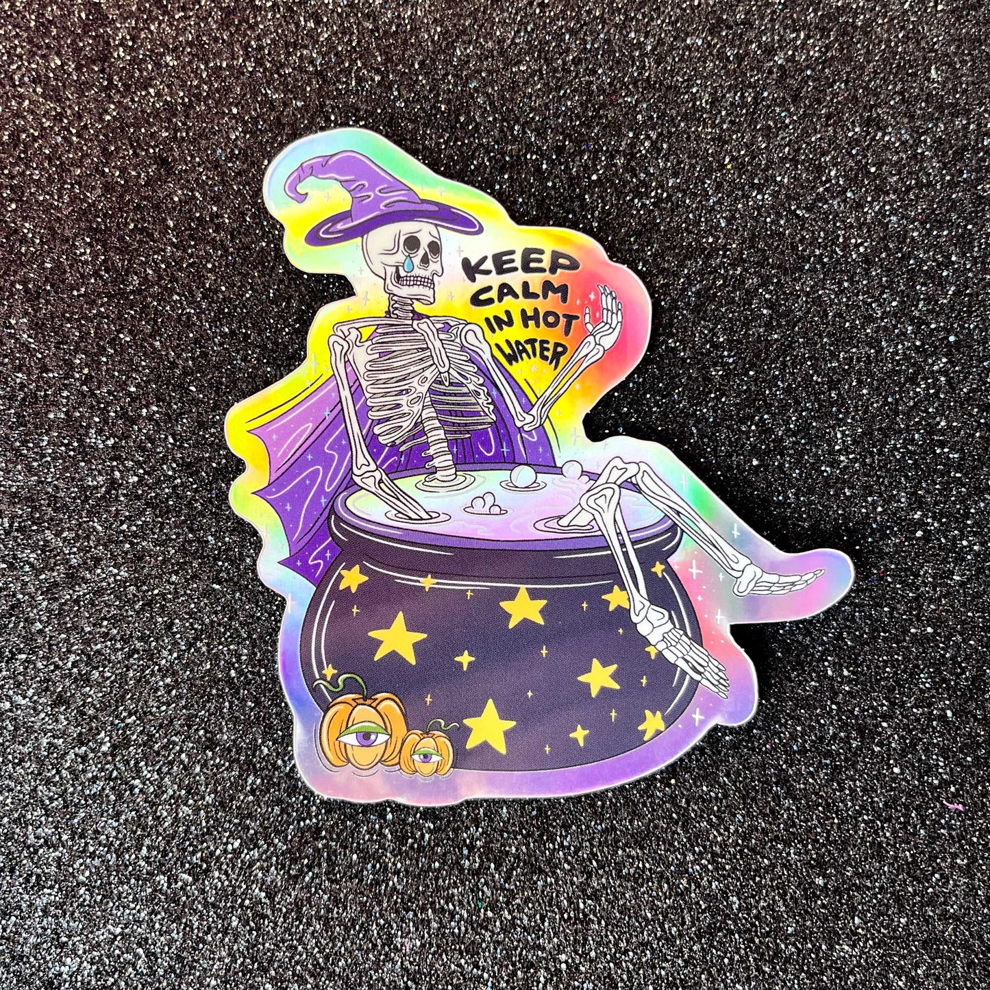 Halloween Witchy Skelly Stickers 2 pack