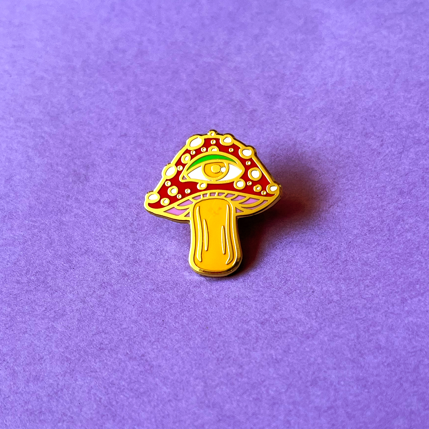 Eye Mushroom Toadstool Enamel pin