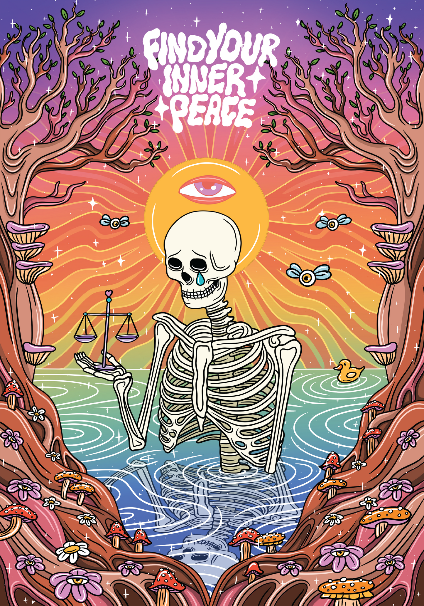 Inner Peace Art Print Wall Poster